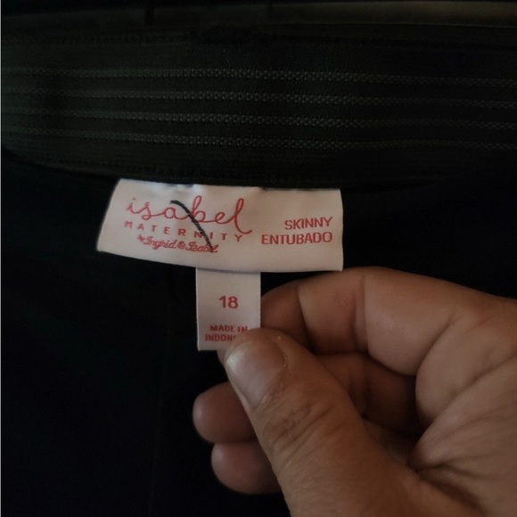 Isabel Maternity side panel skinny pants black size 18 - Picture 3 of 4